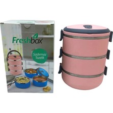 Shopwave Dila Açık Pembe 3lü Sefer Tası Saklama Kabı 1.8lt (5047) 115524