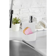 Practika 650 ml 2&amp;#39;si 1 Arada Akıllı Sabunluk ve Süngerlik