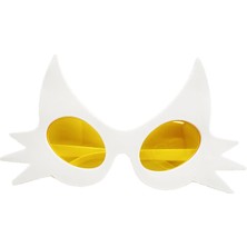 Shopwave Dila Beyaz Renk Bıyık Tasarımlı Kedi Parti Gözlüğü 19X11 cm (5047) 115524