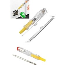 Shopwave Dila Çift Uçlu Kontrol Kalemi Elektrik Test Kalemi Şeffaf 115524