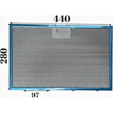 Akat Teka Ile Uyumlu Davlumbaz Filtresi 44X28 cm Arka Ara 10CM Aspiratör Filtresi