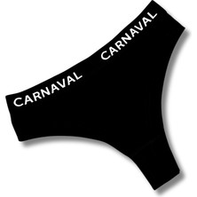 Carnaval Socks Carnaval Siyah Renkli Premium Kadın Brazilian Külot