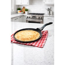 Meşeler Döküm Granikrep Tava 26 cm Siyah