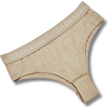 Carnaval Socks Carnaval Bej  Renkli Premium Kadın Brazilian Külot