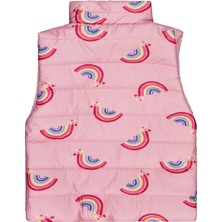 Civil Girls Rainbow Baskılı 2-5 Yaş Yelek - Pembe 3-4 Yaş