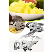 Gampus Paslanmaz Çelik Meyve Sebze Dilimleyici Portatif Tasarım Mutfak Yardımcısı Dilimleyicisi Patates