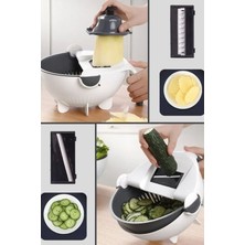 Gampus Döner Pratik Mutfak Rendesi 9ın1 Rende Manuel El Rendesi Çok Fonksiyonlu Mutfak Yardımcısı