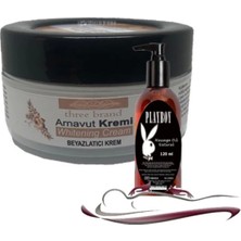 Xlante Three Brand Whitening Cream 3 Adet Arnavut Kremi 50ML Aklık Kremi ile 120ML Playboy Masaj Yağı