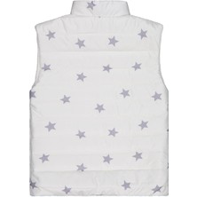 Civil Girls Yıldız Baskılı 10-13 Yaş Yelek - Ekru 10-11 Yaş