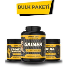 Dambıl Life Nutrition Bulk Paketi Gainer + Creatine 300 G + Bcaa 300 G (Shaker & Anahtarlık Hediyeli)