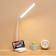 Shopwave Dila Ince Uzun Usbli Dokunmatik 3 Kademeli 360 Derece Özel Göz Korumalı LED Lityum Masa Lambası