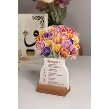 Tifopix Ramazan Takvimi Lale Temalı Çiçekli - 30 Günlük Ramazan Takvimi - Hadis-I Şerifli