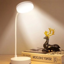 Shopwave Dila Yuvarlak Usbli Dokunmatik 3 Kademeli 360 Derece  Özel Göz Korumalı LED Lityum Masa Lambası