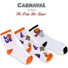 Carnaval Socks 3lü Basketbol Çorap Seti / Basketball Oyuncu Kutulu Çorap Seti