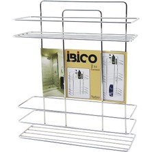 Shopwave Dila 2 Katlı - Dikdörtgen   Krom   Metal  Banyo Köşelik - Duşkabin Raf - Şampuanlık (5047) 1