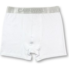 Carnaval Socks Carnaval Beyaz  Premium Pamuklu Erkek Boxer