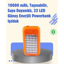 Shopwave Dila Gold Silver GS-875 Güneş Enerjili Powerbank ve 32 LED Işıldak 115524