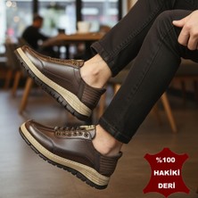 Ispartalılar 5809 Tam Ortopedik Taban %100 Hakiki Deri Lastik Bağcıklı Erkek Ayakkabı Casual Erkek Ayakkabı