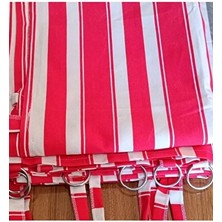 Taç Halkalı Lüks Branda Balkon Perdesi – Özel Dikim, Dış Mekan Dayanıklı Balkon Brandası