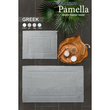 Merinos Pamella 2 Li Banyo Paspas Takımı Greek Gri