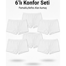 Woan Bayan Boxer 6’lı Set Pamuklu ve Nefes Alan Konfor Iç Giyim