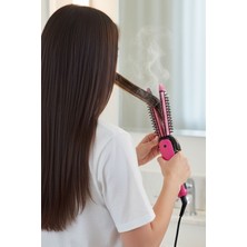 Gampus Kalın Başlıklı Rulo Taraklı Saç Maşası Profesyonel 2in1 Düzleştirici Taraklı Saç Maşası