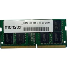 Monster 8 GB Ddr4 2400 Mhz Laptop Notebook Ram (Kutusuz)