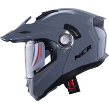 NCR X-Cross Çene Açılır Kask Nardo Gri (Ece-22.06)