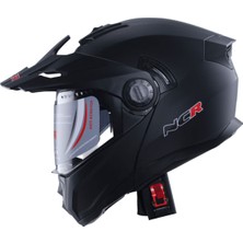 NCR X-Cross Çene Açılır Kask Mat Siyah (Ece-22.06)