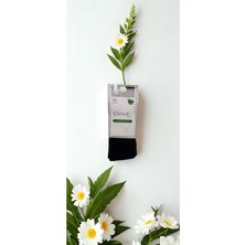 Ekinoks Düz Renk Dikişsiz Bambu Unısex Çocuk Külotlu Çorap - RYZEÇ021 - Siyah - 1 - 2  Yaş Siyah