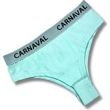 Carnaval Socks Carnaval Turkuaz  Renkli Premium Kadın Brazilian Külot