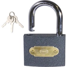 Asma Kilit Gri 32 mm 3 Anahtarlı | Halka Işyeri Kepenk Kapı Sandık Kilit Kapı Kutu Kilidi Tosba