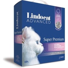 Lindocat Super Premium Pudra Kokulu Extra Güçlü Topaklanan Kedi Kumu 1 Adet 10 Lt