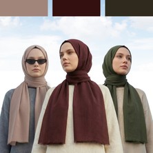 Kamer Scarf Pure Line Serisi Pamuk Konfor Şal 3lü Paket