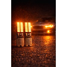 Tvs T10 Canbus 24 Smd Turuncu (Amber) LED – Arıza Işığı Yakmaz 10 Adet