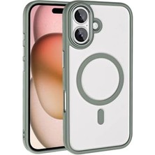 Storemax ile Uyumlu 16 Kılıf Şarj Özellikli Krom M-Safe Silikon Kapak Titanyum-Gri