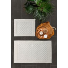 Merinos Pamella 2 Li Banyo Paspas Takımı Neat Krem