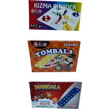 Tombala + Kızma Birader + Mangala Seti Eğlenceli Aile Oyunu Klasik Eğlence