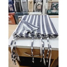 Taç Halkalı Lüks Branda Balkon Perdesi – Özel Dikim, Dış Mekan Dayanıklı Balkon Brandası