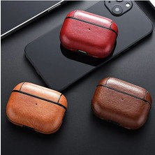Guleron Kırmızı Deri Airpods Pro 2 Kılıfı