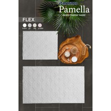 Merinos Pamella 2 Li Banyo Paspas Takımı Flex Krem