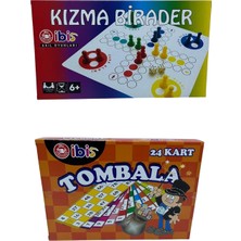 Tombala + Kızma Birader Seti Eğlenceli Aile Oyunu Klasik Eğlence