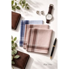 Hepsine Rakip 12 Li Erkek Cep Yaka Mendil Seti 46X46 cm Pamuklu Mirgold