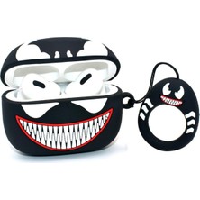 Guleron Apple Airpodss Pro 3. Nesil (2025) Uyumlu Figürlü Silikon Kılıf Anahtarlıklı Kılıf