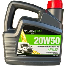 Naturachem 20W-50 Yüksek Performanslı Motor Yağı 3 Litre