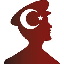 Myphotostation Renkli Atatürk Metal Duvar Dekoru Tablosu | Lazer Kesim Duvar Tablosu (30,7X35CM)