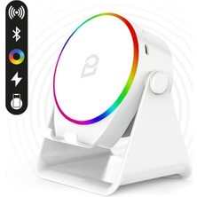 Zemheri Enkado EKD-S11 5W Indüksiyonlu Bluetooth Hoparlör Ses Yükselten 2000MAH Rgb Işıklı Standlı Speaker
