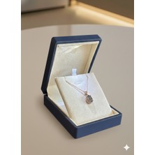 Ada Life Gümüş (Premium Işıklı KUTULU)925 Ayar Gümüş Elips Model Kolye