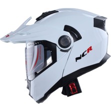 NCR X-Cross Çene Açılır Kask Beyaz (Ece-22.06)