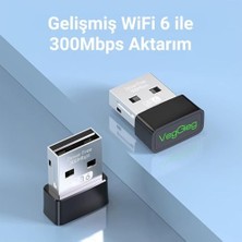 Storemax 300MBPS Wifi 6 Çift Bant Kablosuz Alıcı Verici USB Adaptör